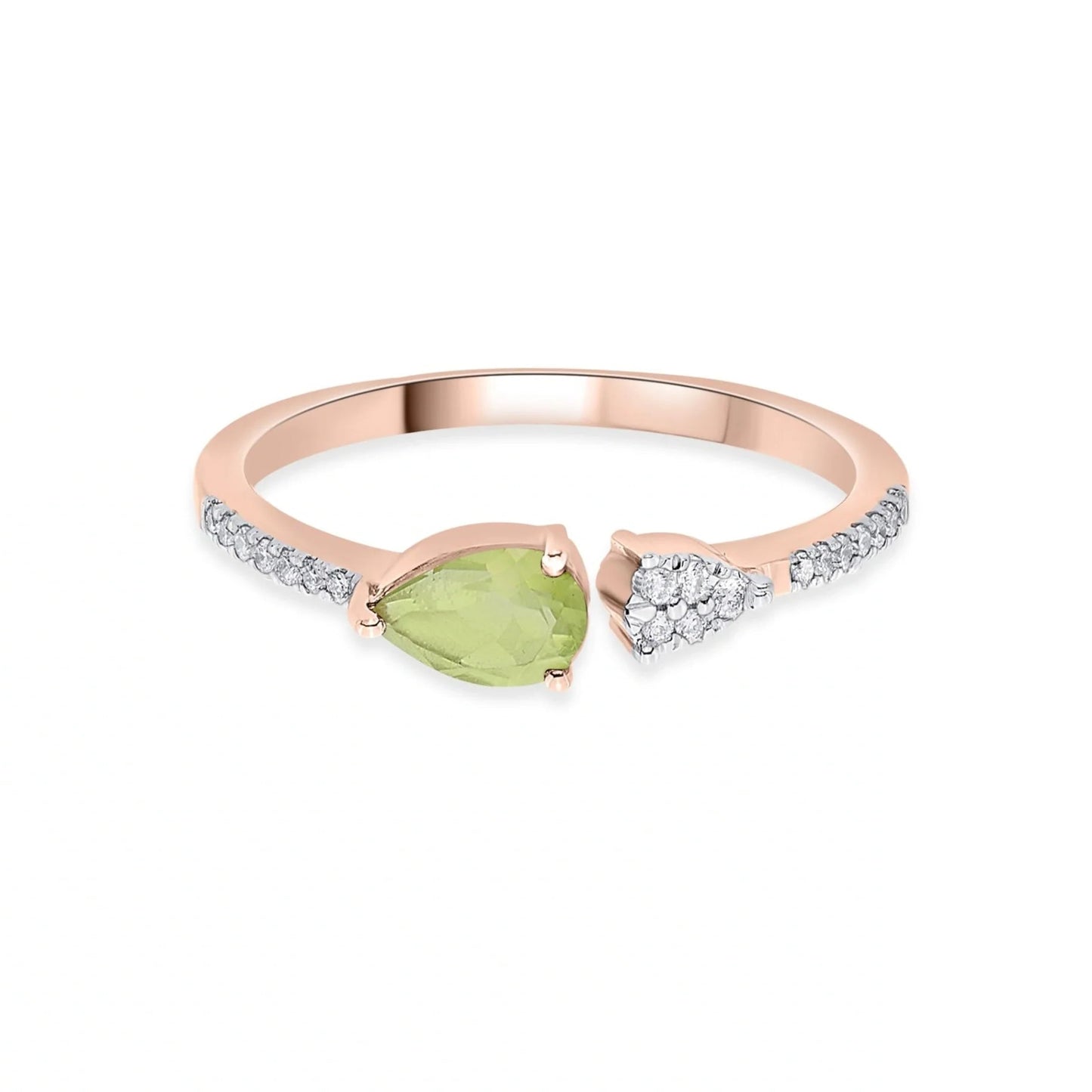 Color Pop Open Embrace Ring in Peridot