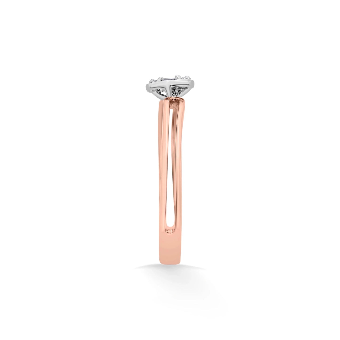 Boujee Deco Diva Split Ring - Zen Diamond India