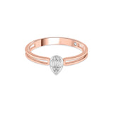 Boujee Radiant Droplet Ring - Zen Diamond India