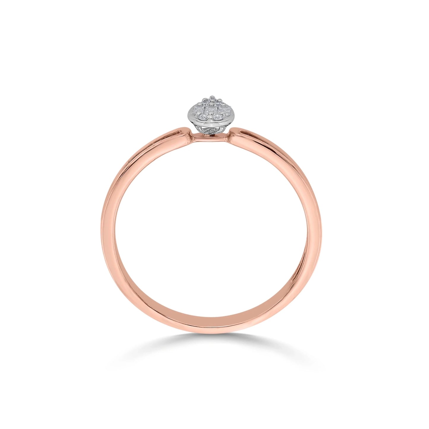 Boujee Radiant Droplet Ring - Zen Diamond India