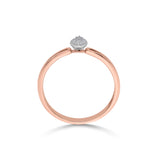 Boujee Radiant Droplet Ring - Zen Diamond India
