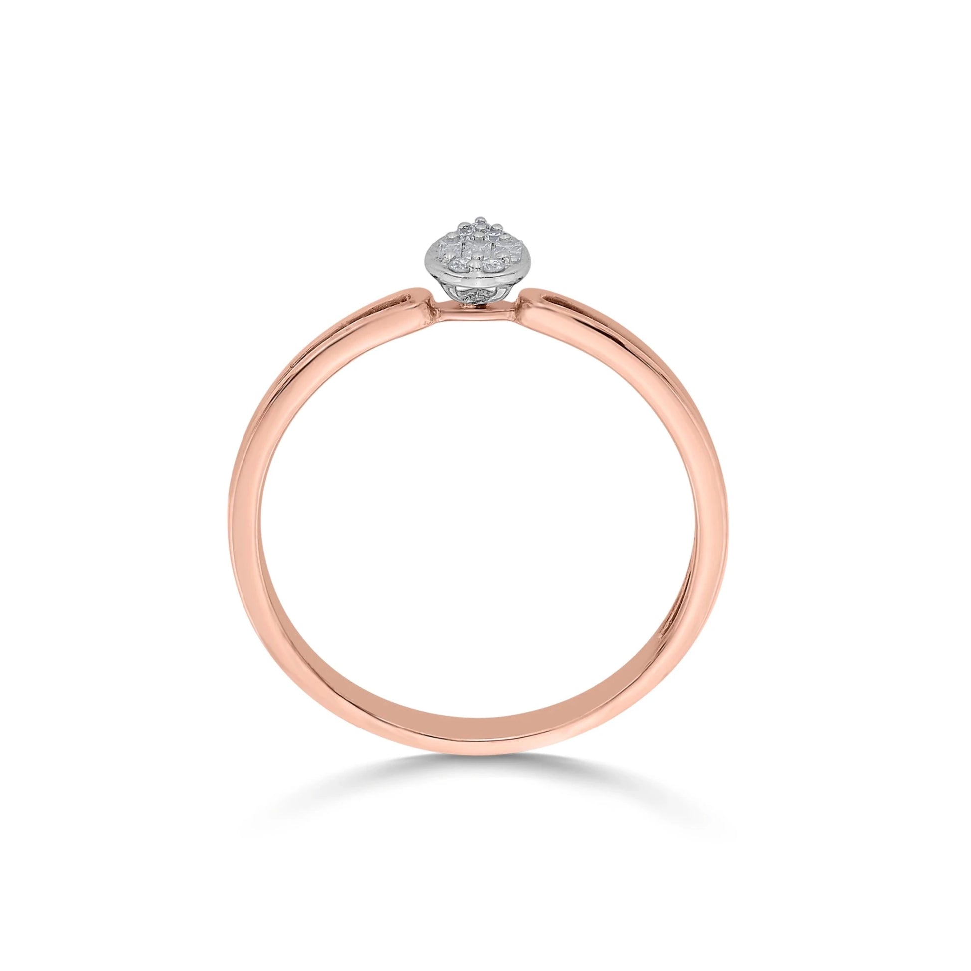 Boujee Radiant Droplet Ring - Zen Diamond India