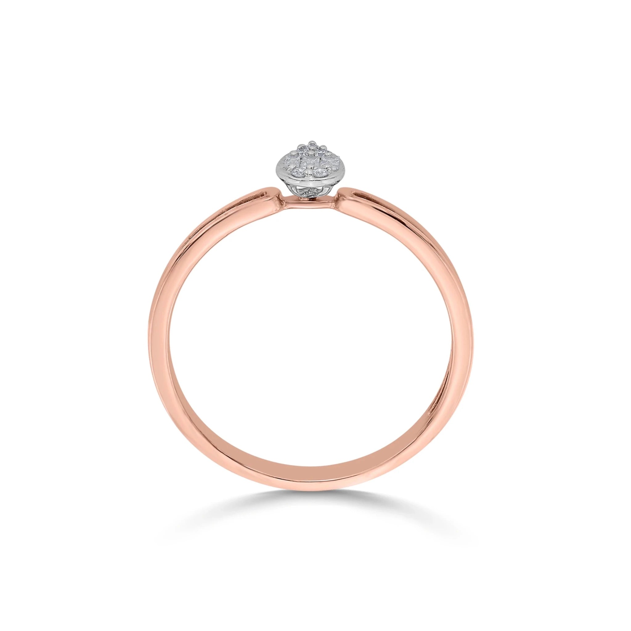 Boujee Radiant Droplet Ring - Zen Diamond India