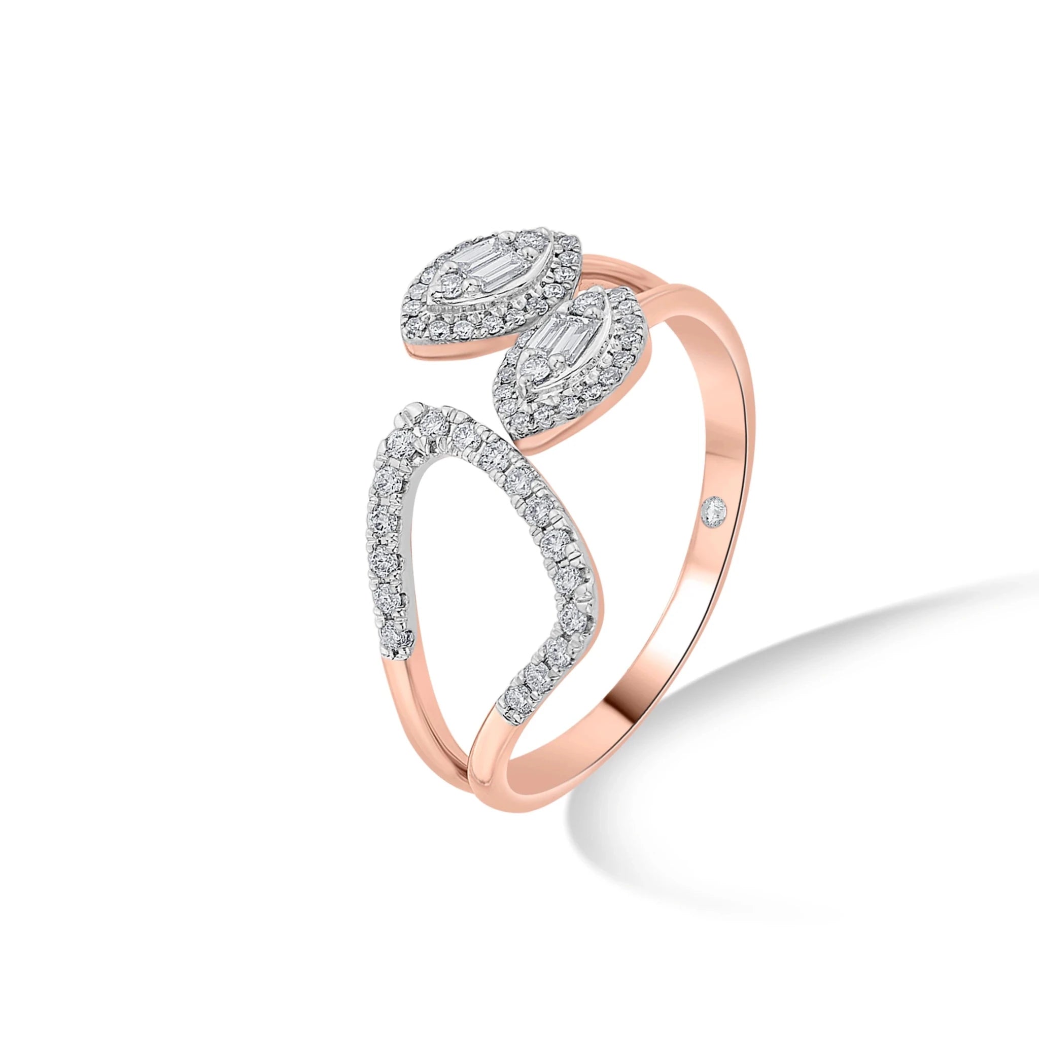 Prism Petal Spark Ring - Zen Diamond India