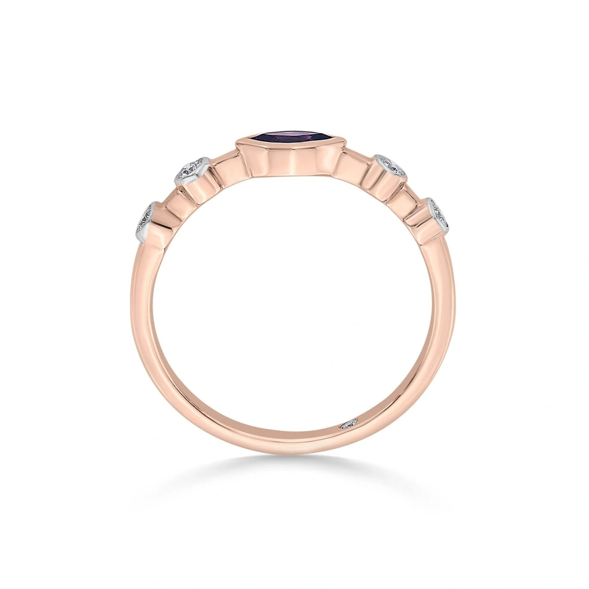 Color Pop Starlight Orbit Ring in Amethyst