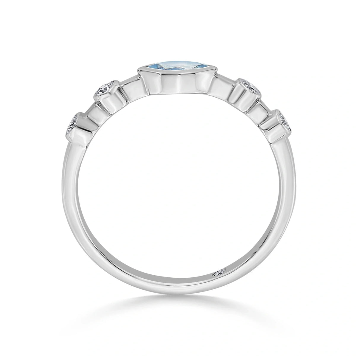 Color Pop Starlight Orbit Ring in Blue Topaz