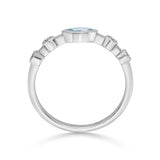 Color Pop Starlight Orbit Ring in Blue Topaz