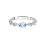 Color Pop Starlight Orbit Ring in Blue Topaz