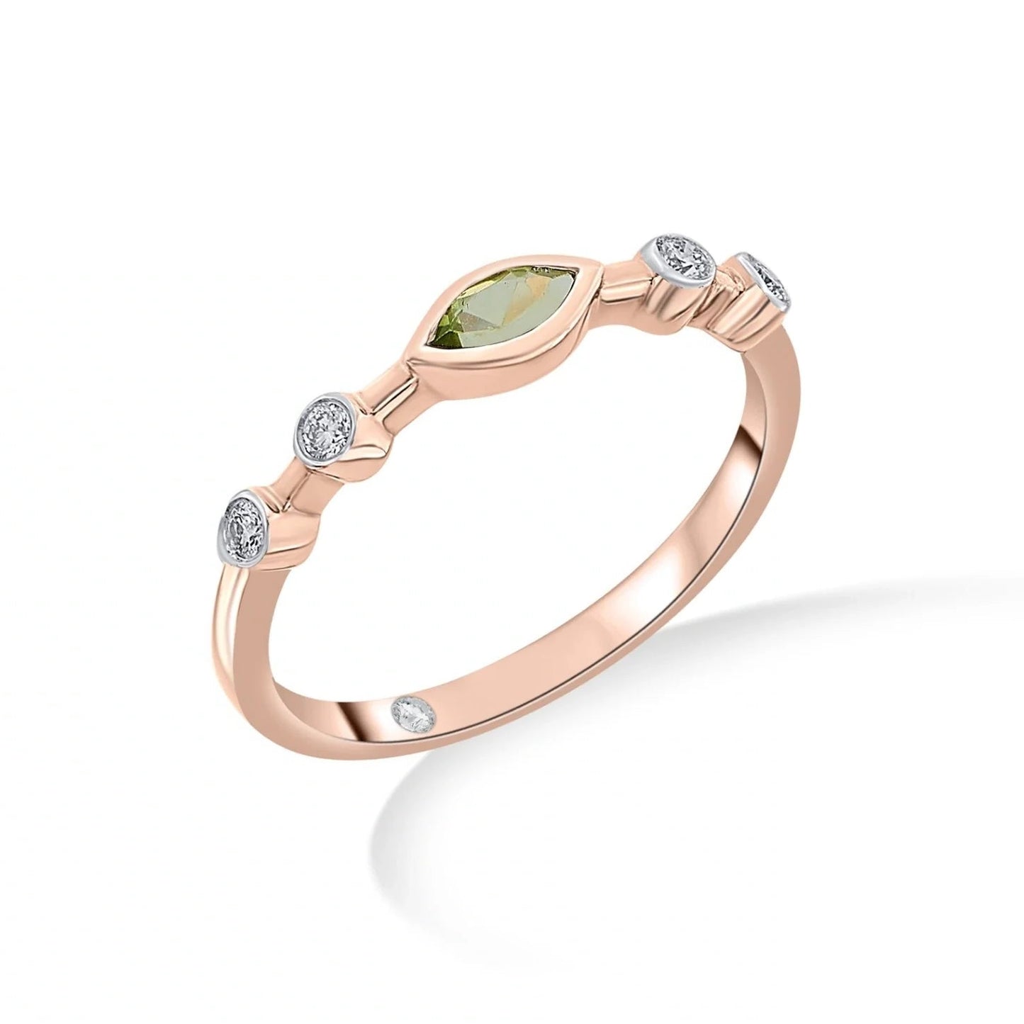 Color Pop Starlight Orbit Ring in Peridot