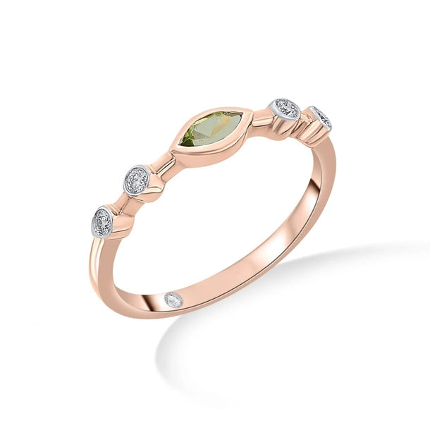 Color Pop Starlight Orbit Ring in Peridot