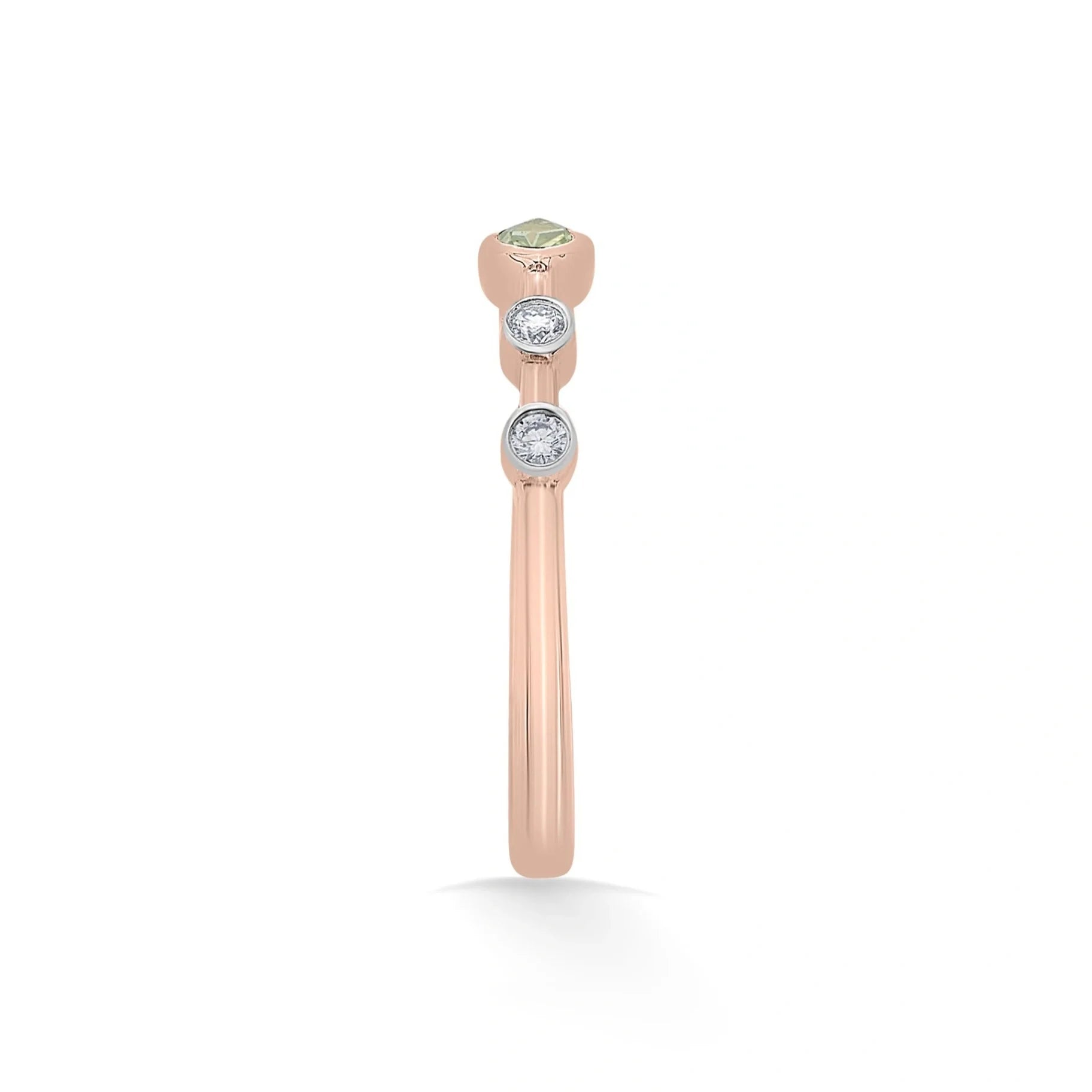 Color Pop Starlight Orbit Ring in Peridot - Zen Diamond India