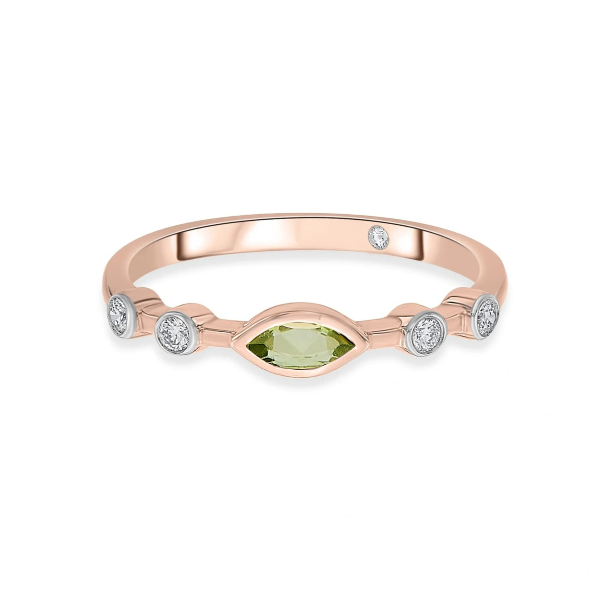 Color Pop Starlight Orbit Ring in Peridot
