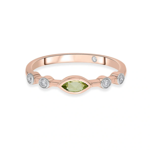 Color Pop Starlight Orbit Ring in Peridot
