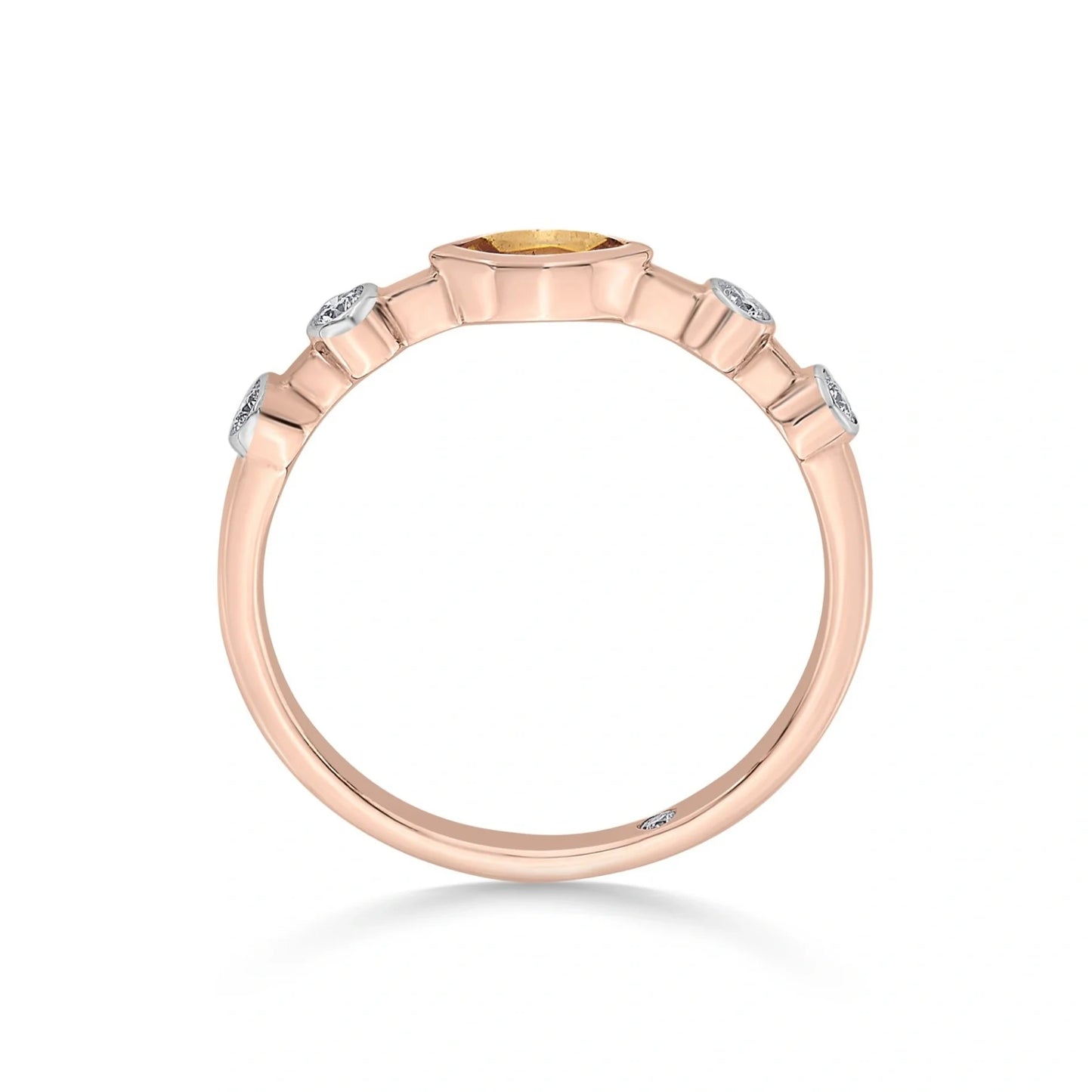 Color Pop Starlight Orbit Ring in Citrine