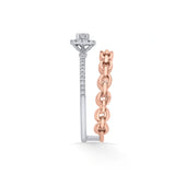 Cuban Halo Rose Reign Ring