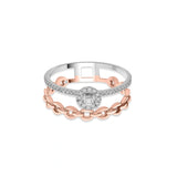 Cuban Halo Rose Reign Ring