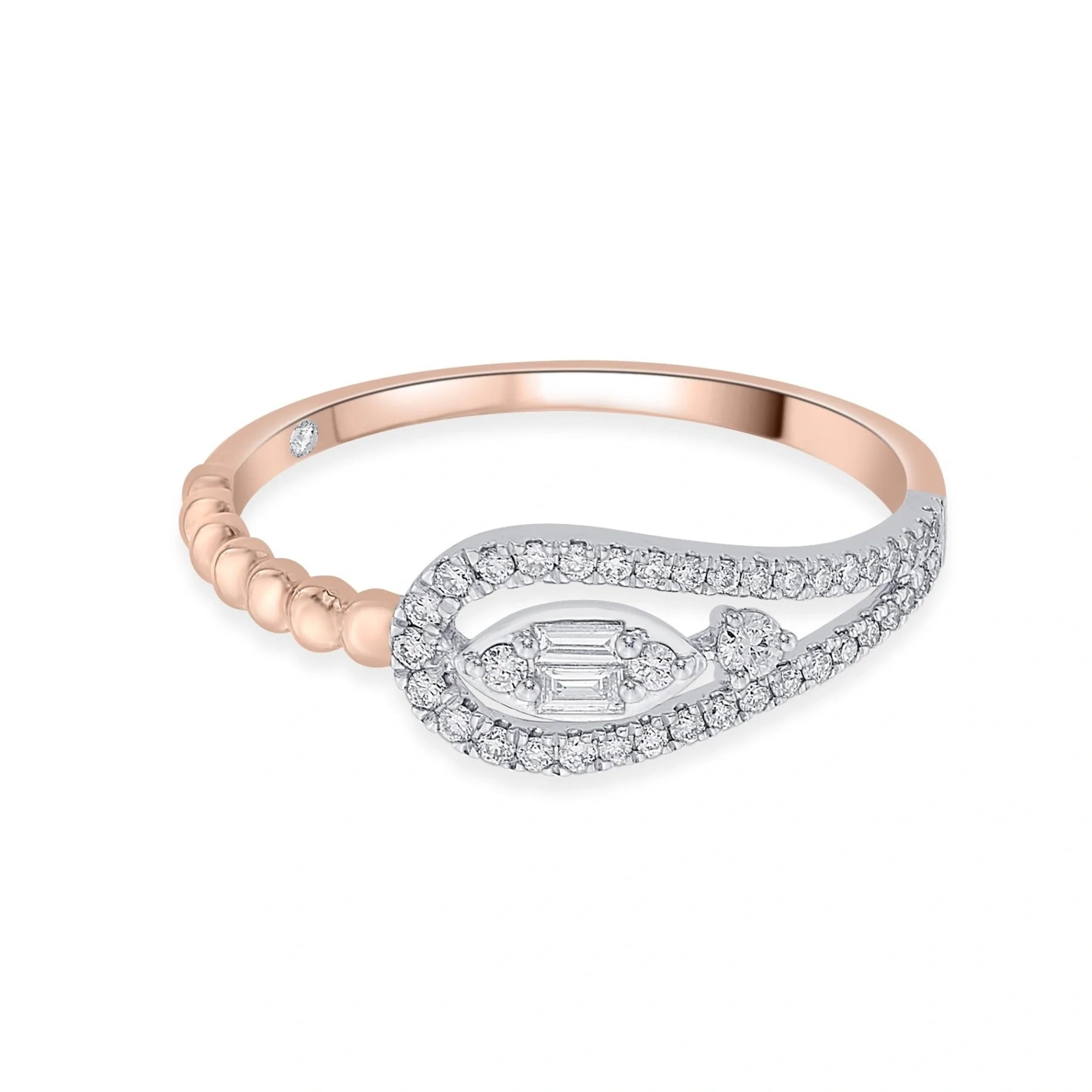 Boujee Marquise Overlap Ring - Zen Diamond India