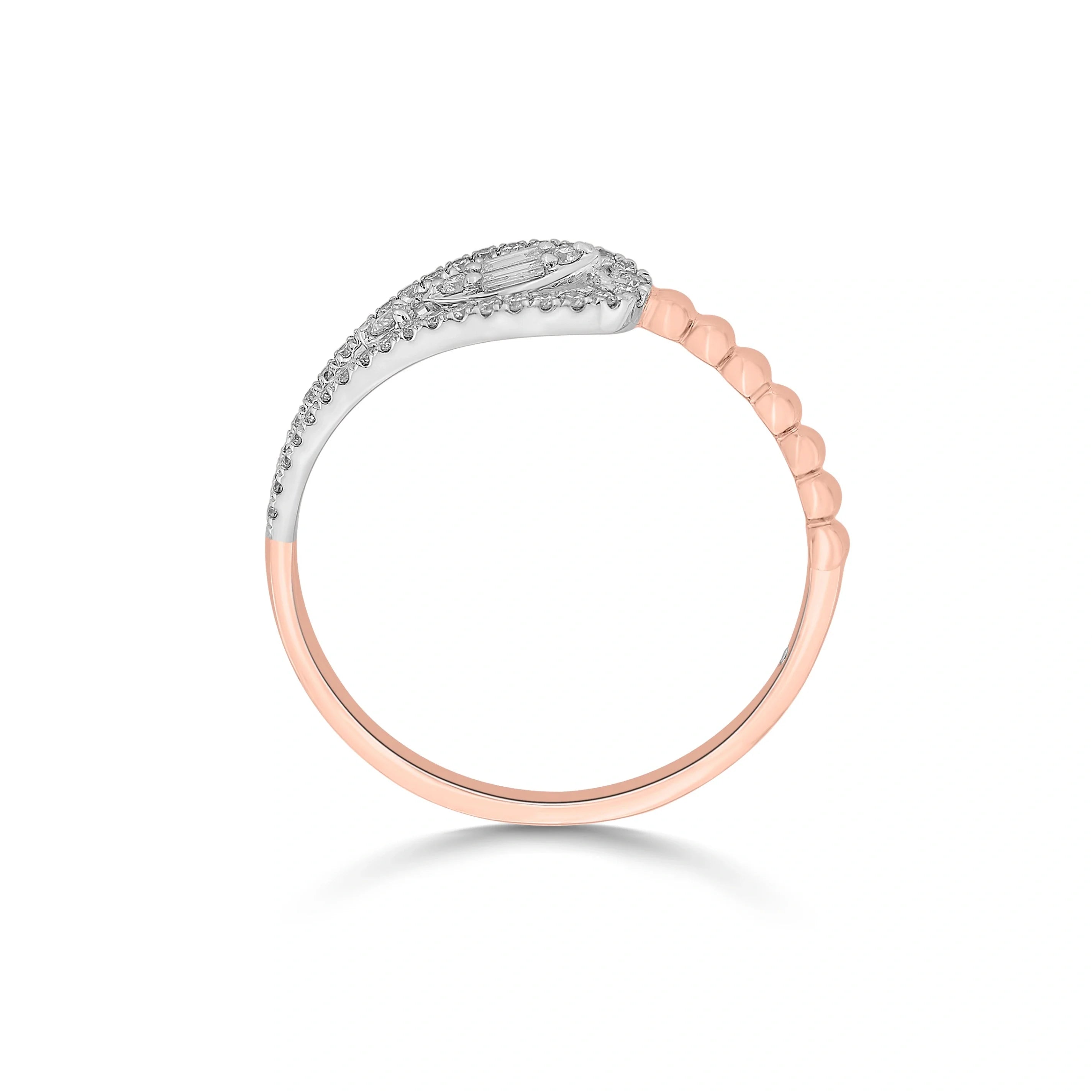 Boujee Round Bag Overlap Ring - Zen Diamond India