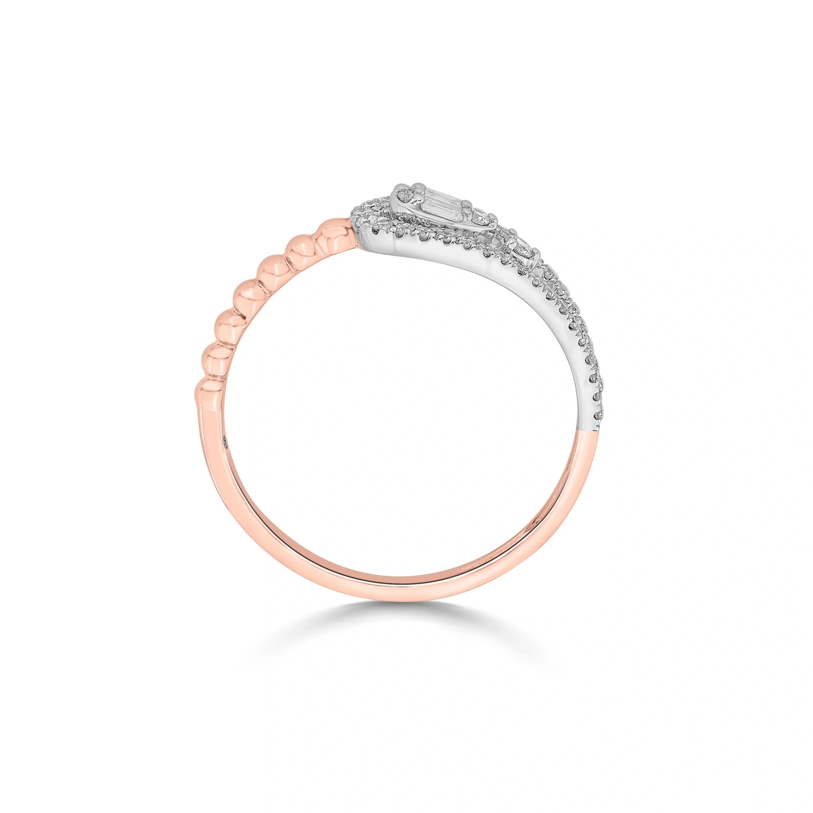 Boujee Drop Overlap Ring - Zen Diamond India