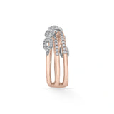 Cuban Crown Sync Wave Ring