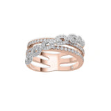Cuban Crown Sync Wave Ring