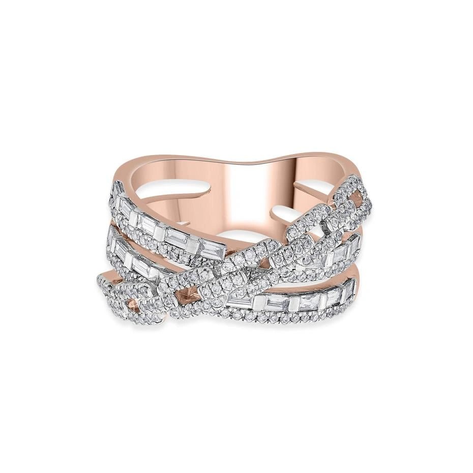 Cuban Radiant Interlace Ring