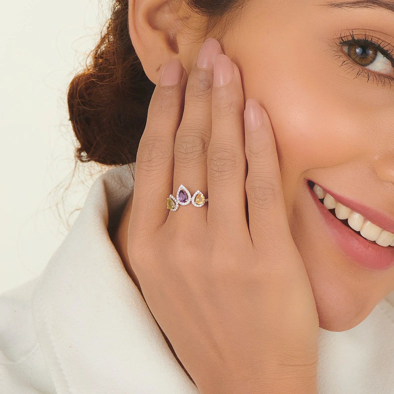 Color Pop Regal Tiara Ring - Zen Diamond India