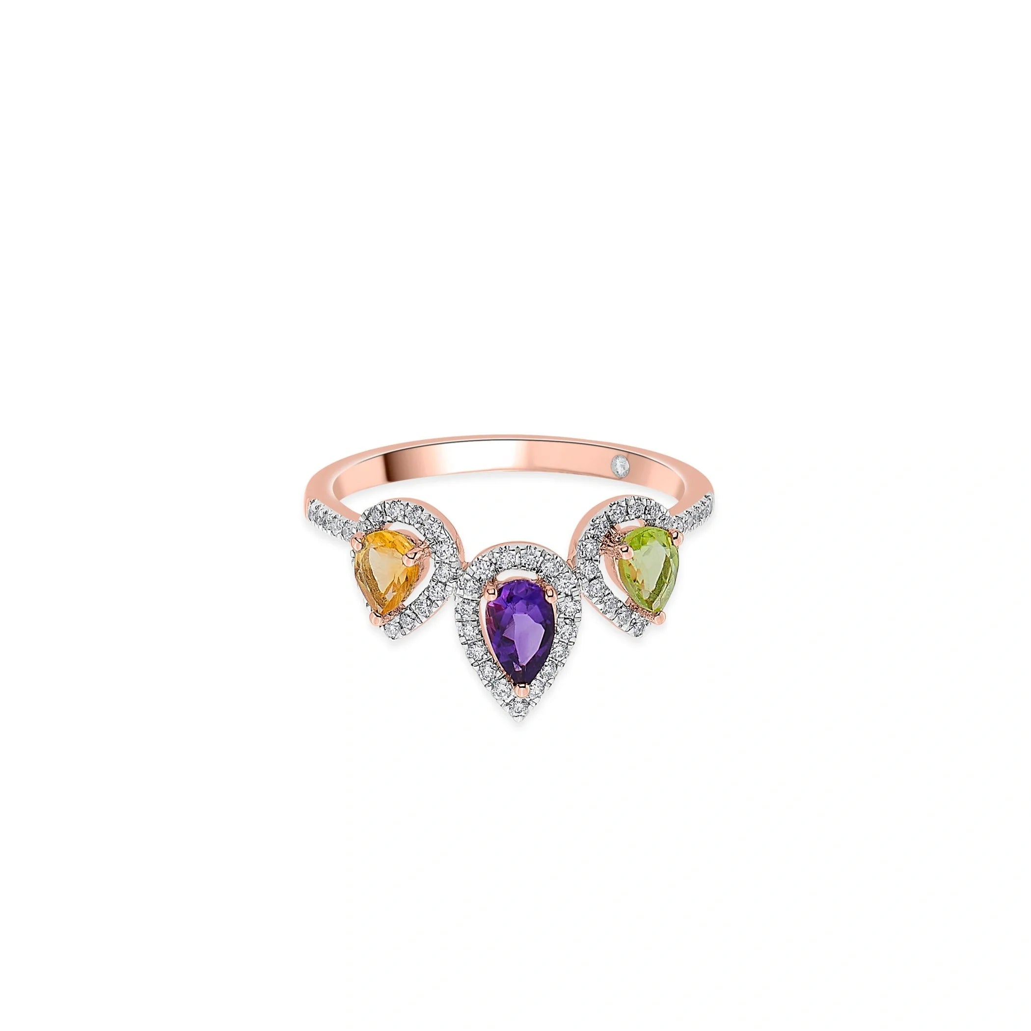 Color Pop Regal Tiara Ring - Zen Diamond India
