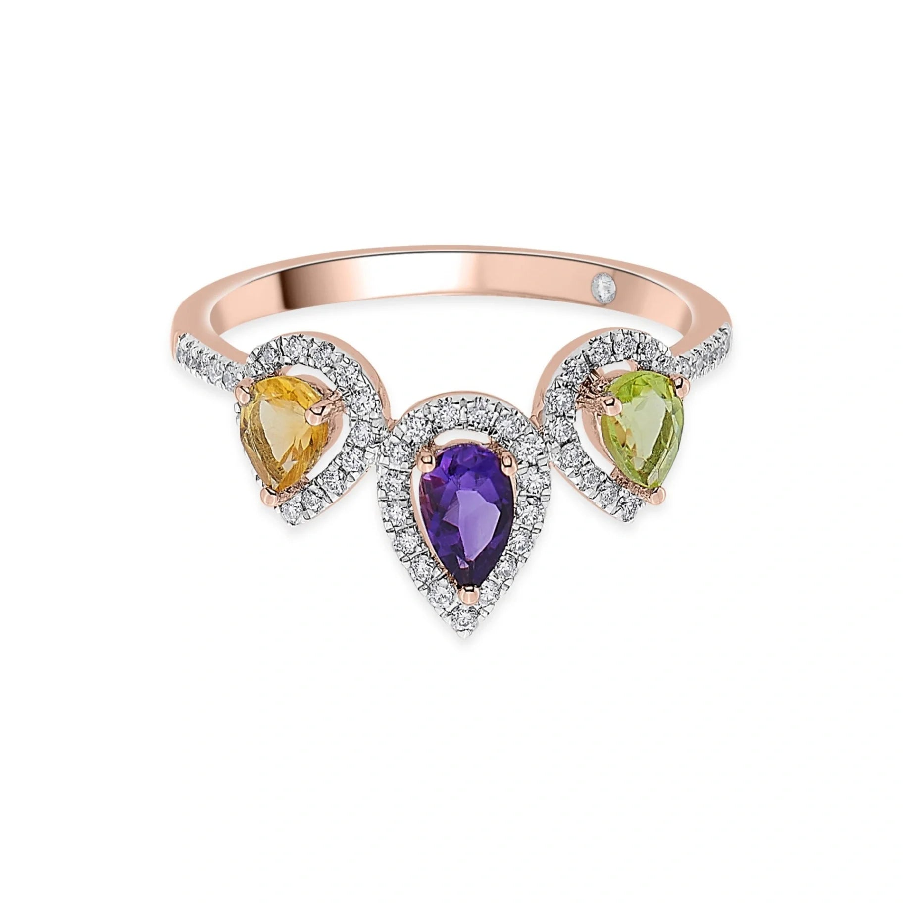 Color Pop Regal Tiara Ring - Zen Diamond India