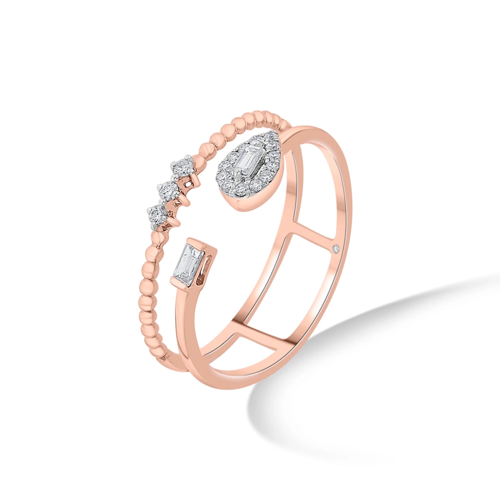 Sassy Twilight Symphony Diamond Fusion Ring - Zen Diamond India
