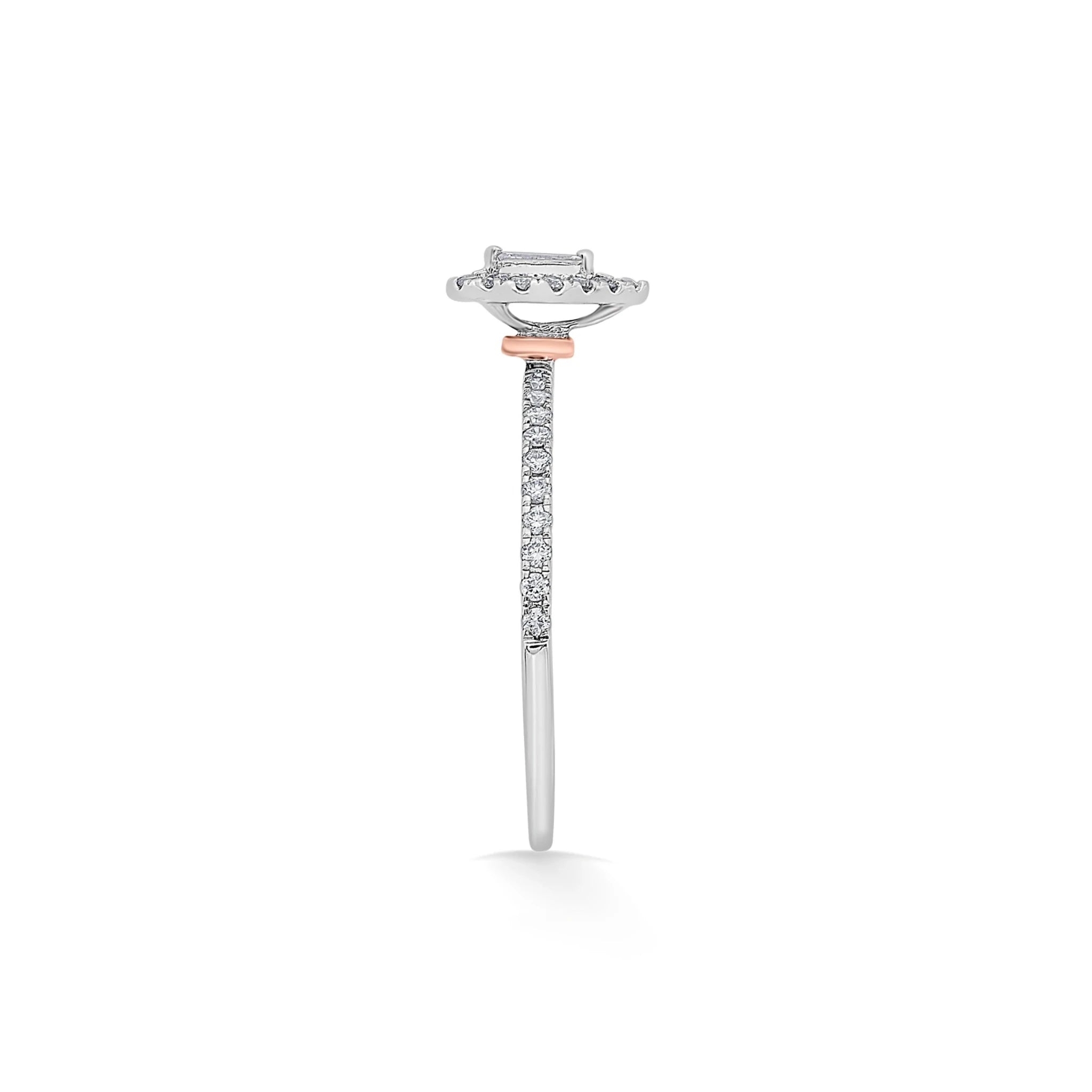 Boujee Radiant Teardrop Halo Ring - Zen Diamond India