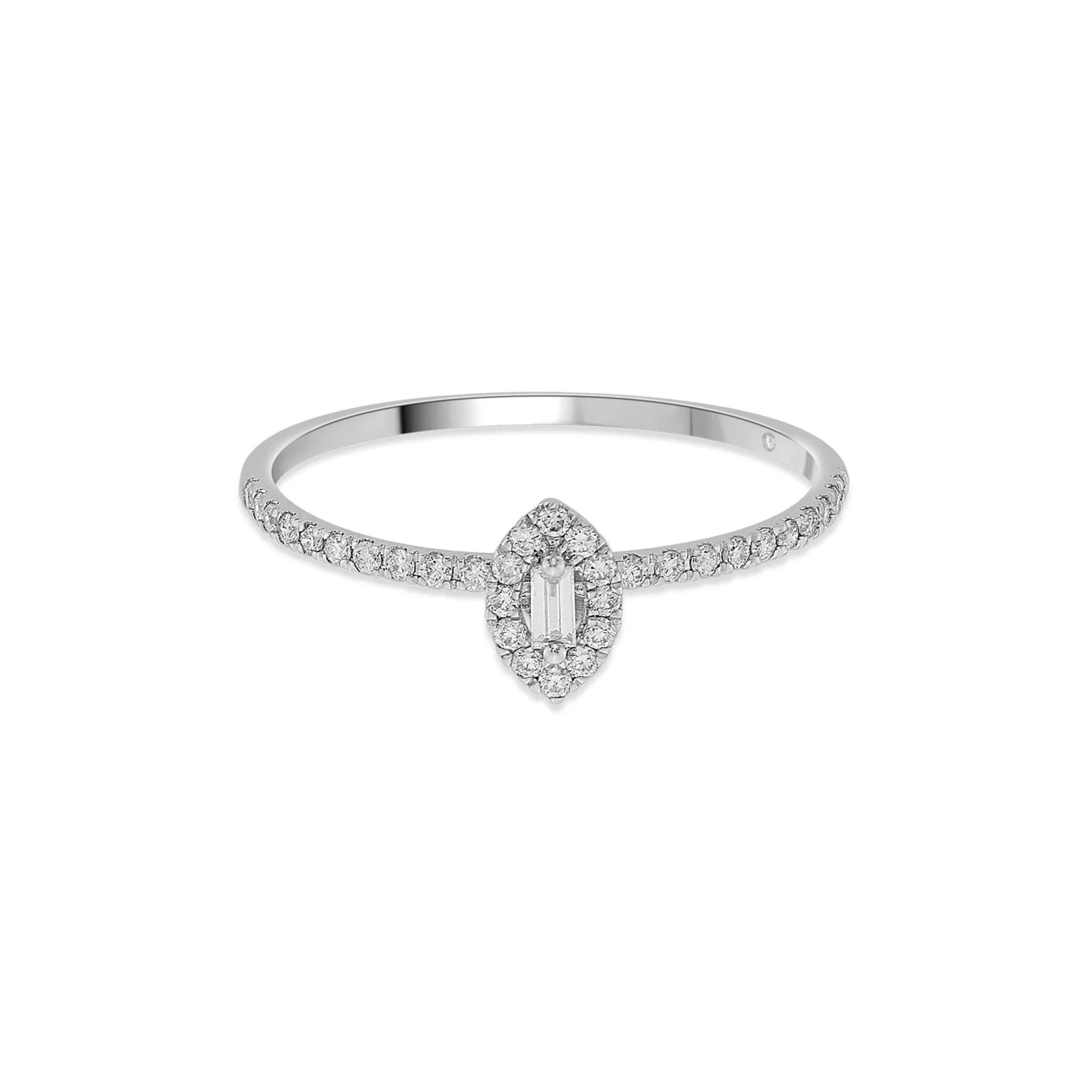 Boujee Marquise Royale Diamond Halo Ring - Zen Diamond India