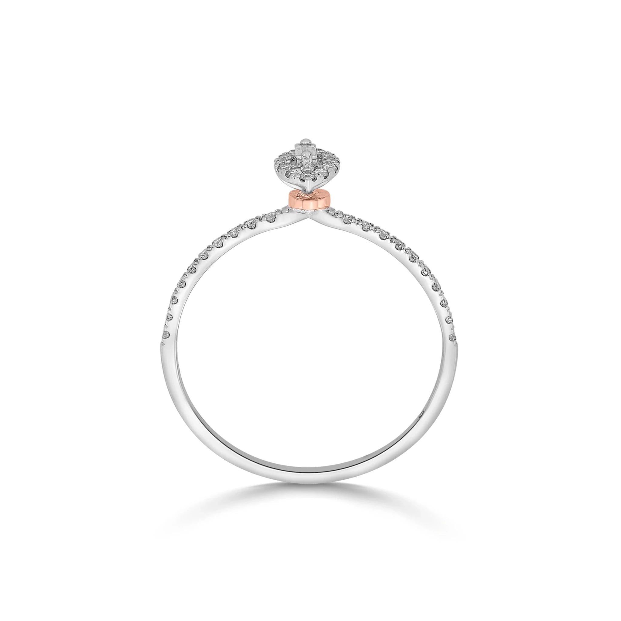 Boujee Marquise Royale Diamond Halo Ring - Zen Diamond India