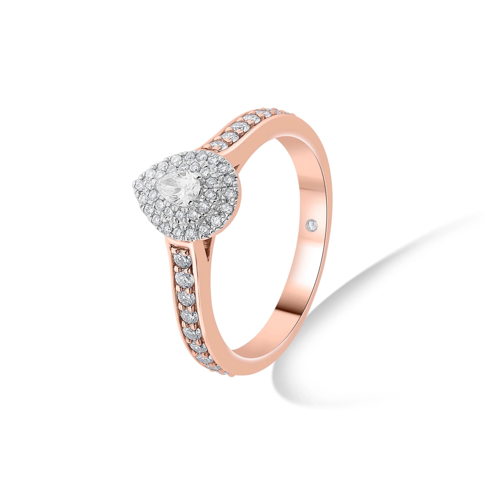 Sassy Radiant Allure Teardrop Sparkle Ring - Zen Diamond India