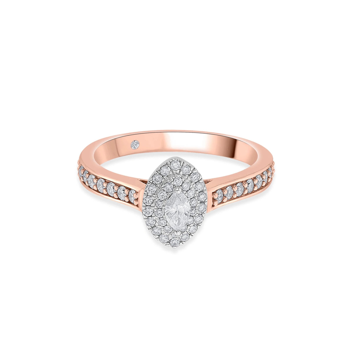 Sassy Glamour Blaze Marquise Sparkle Ring - Zen Diamond India
