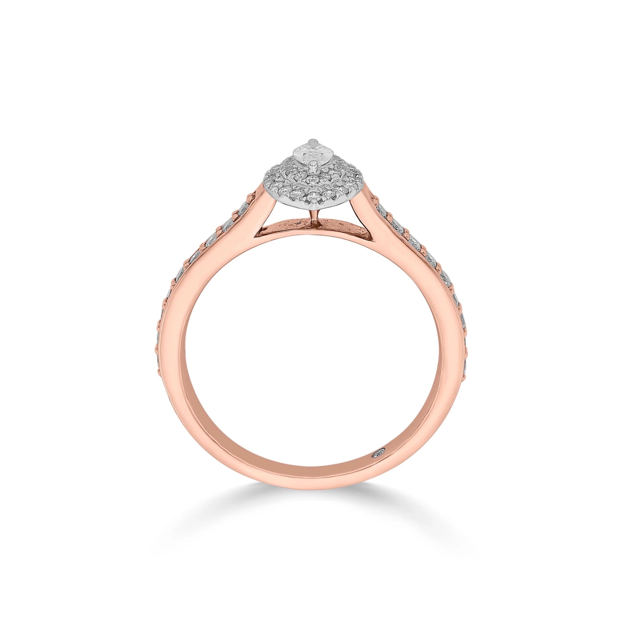 Sassy Glamour Blaze Marquise Sparkle Ring - Zen Diamond India