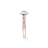Sassy Dazzling Diva Emerald Halo Ring - Zen Diamond India