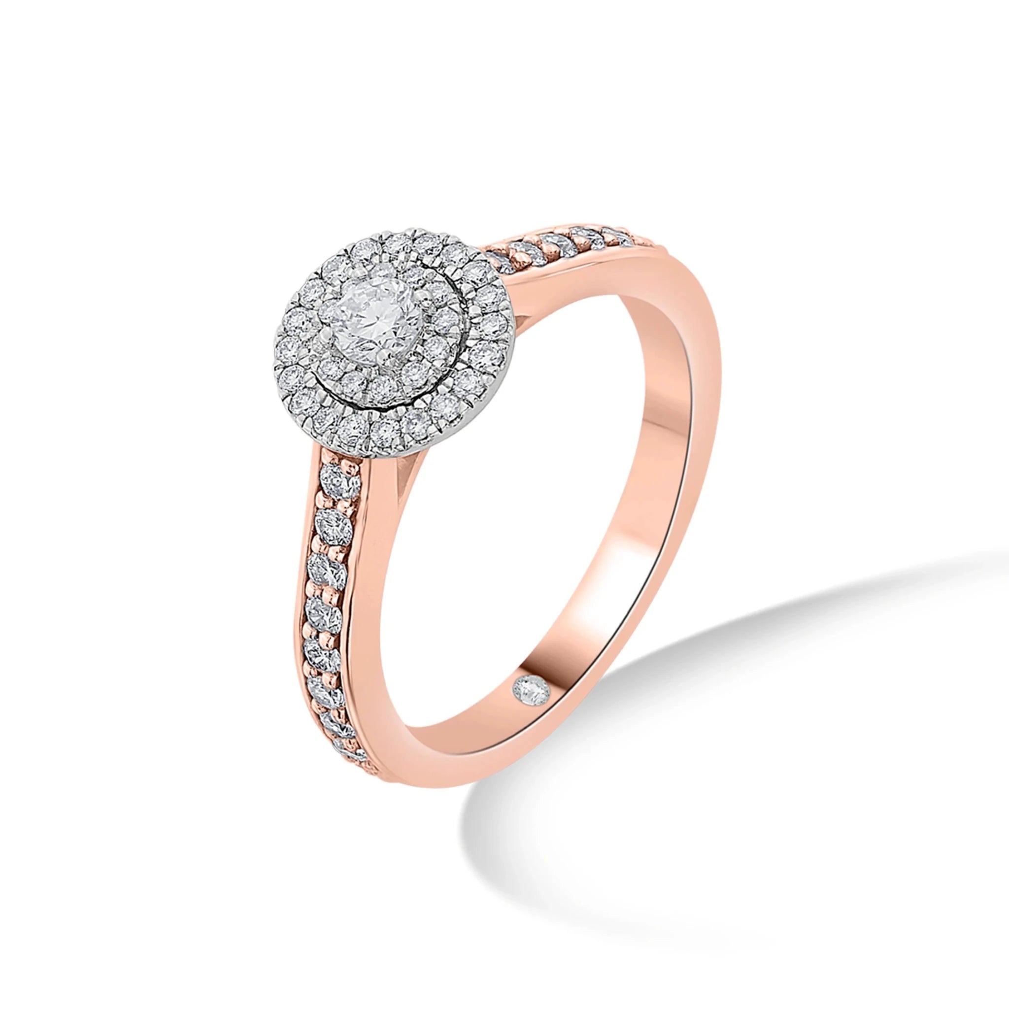Sassy Radiant Halo Bliss Diamond Ring - Zen Diamond India