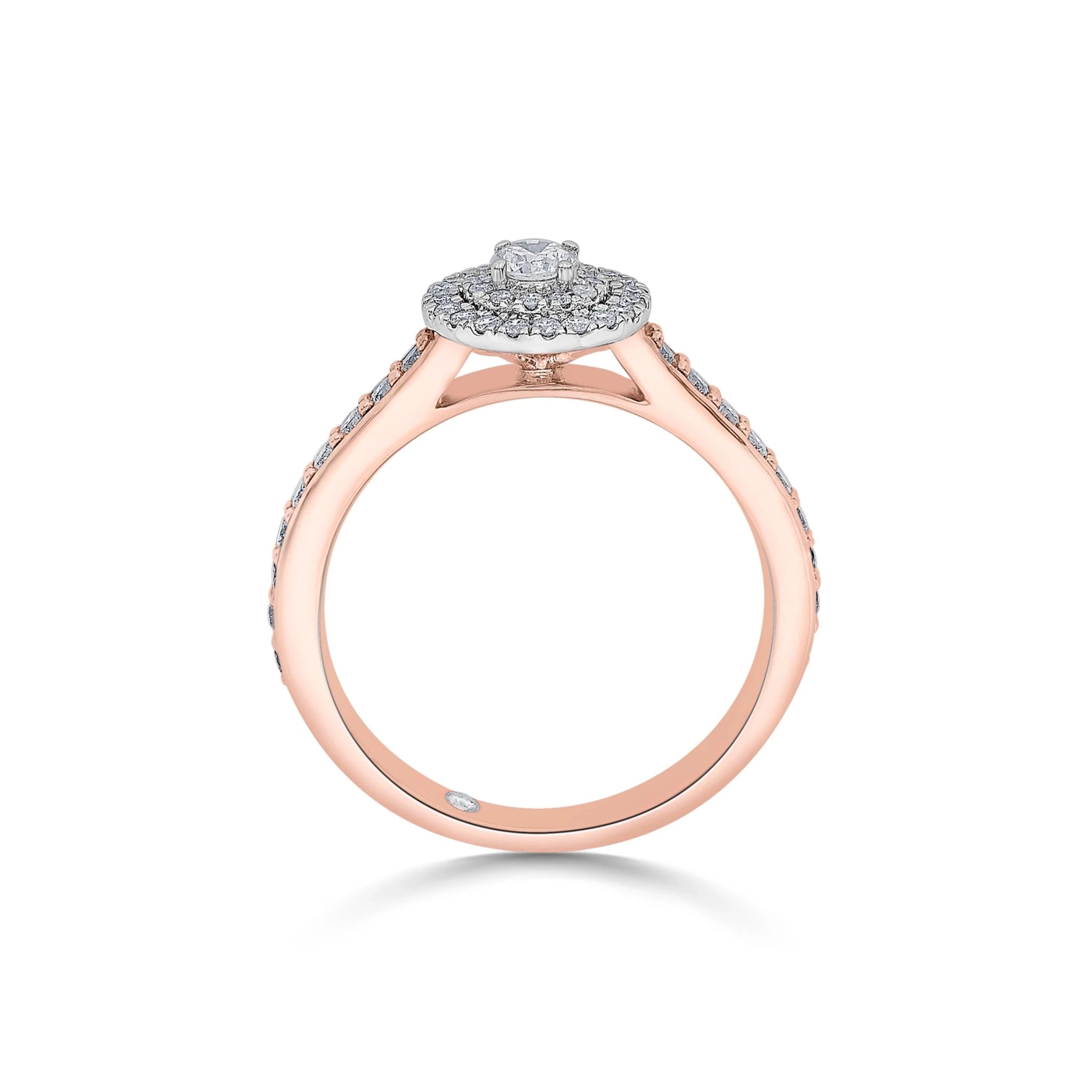 Sassy Radiant Halo Bliss Diamond Ring - Zen Diamond India