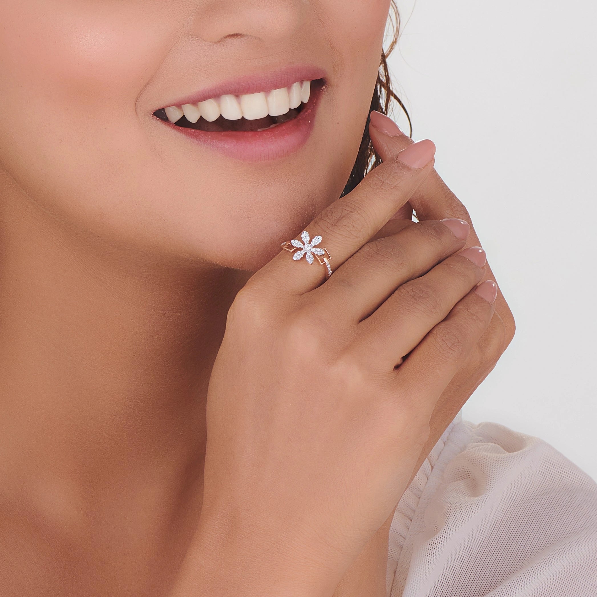 Sassy Dazzling Daisy Diamond Ring
