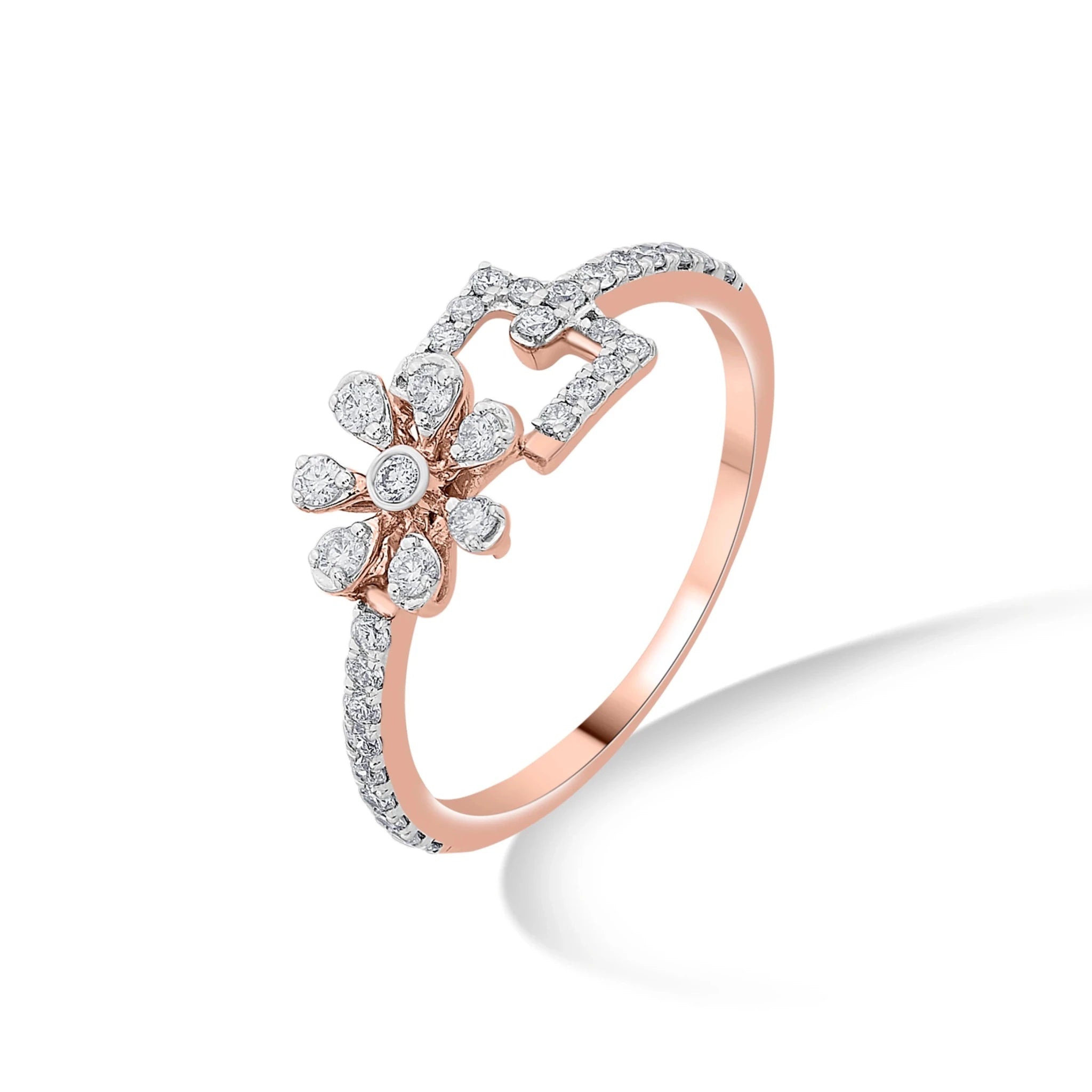 Sassy Petal Charm Diamond Ring - Zen Diamond India