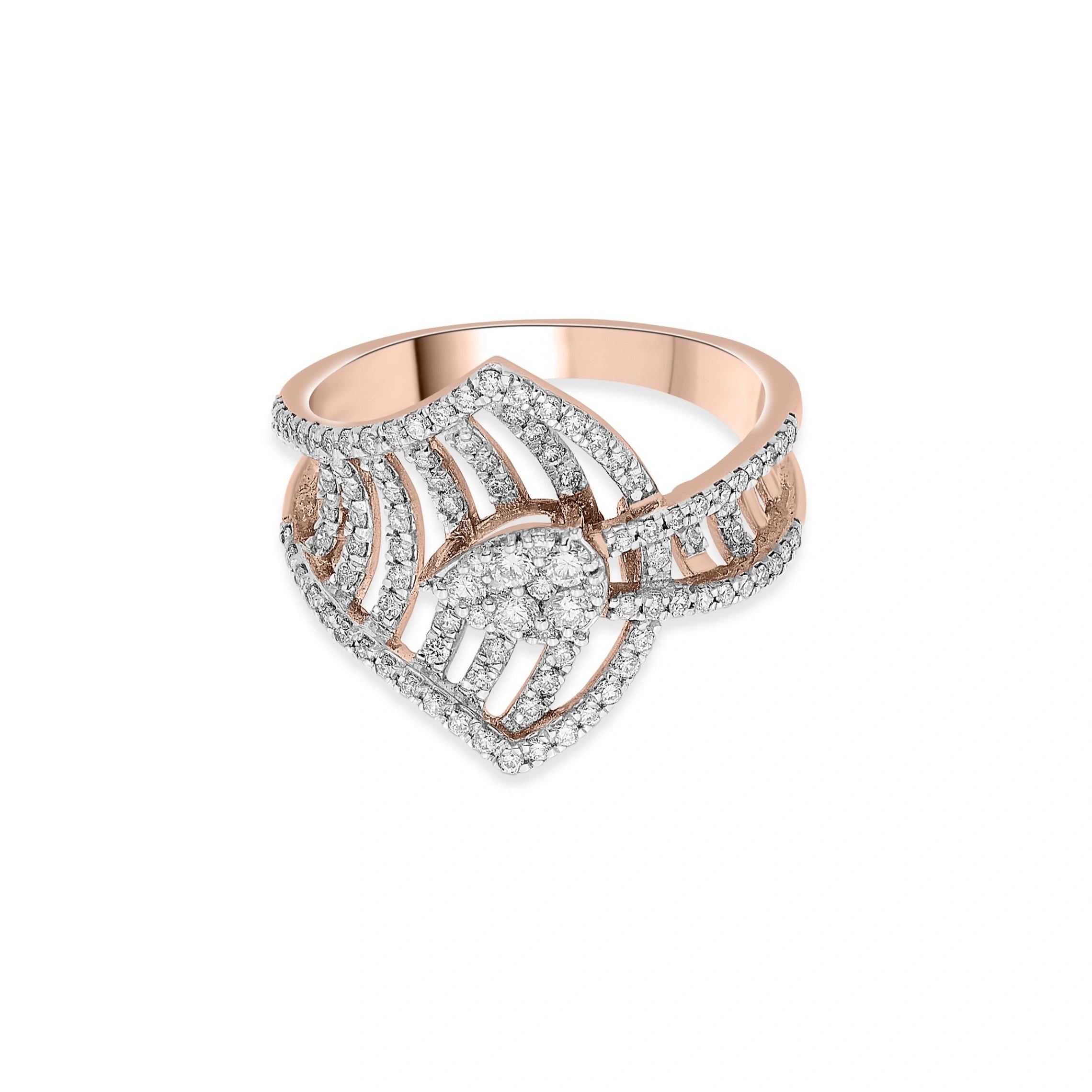 Enchante Grand Diamond Filigree Statement Ring