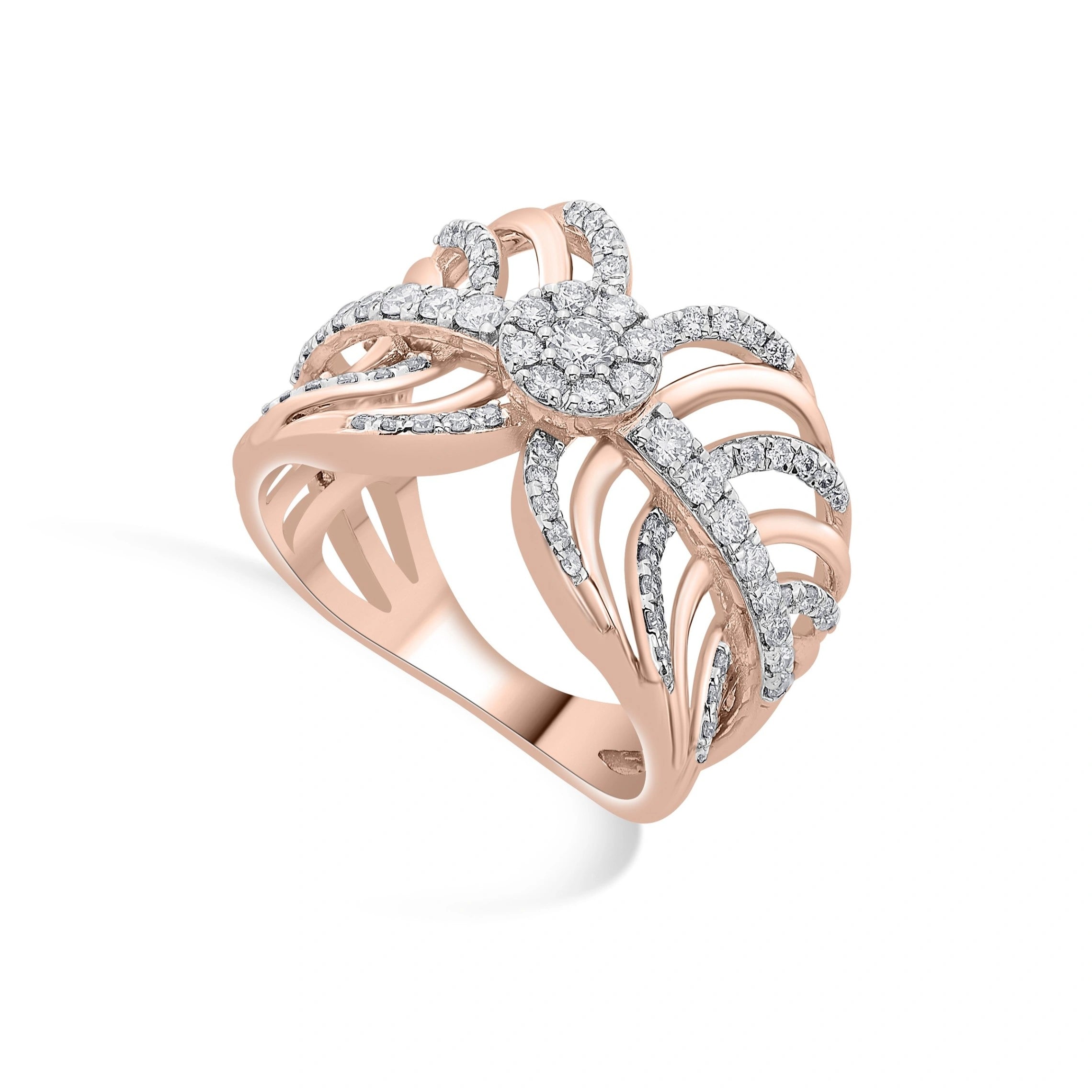 Enchante Diamond Butterfly Wings Statement Ring