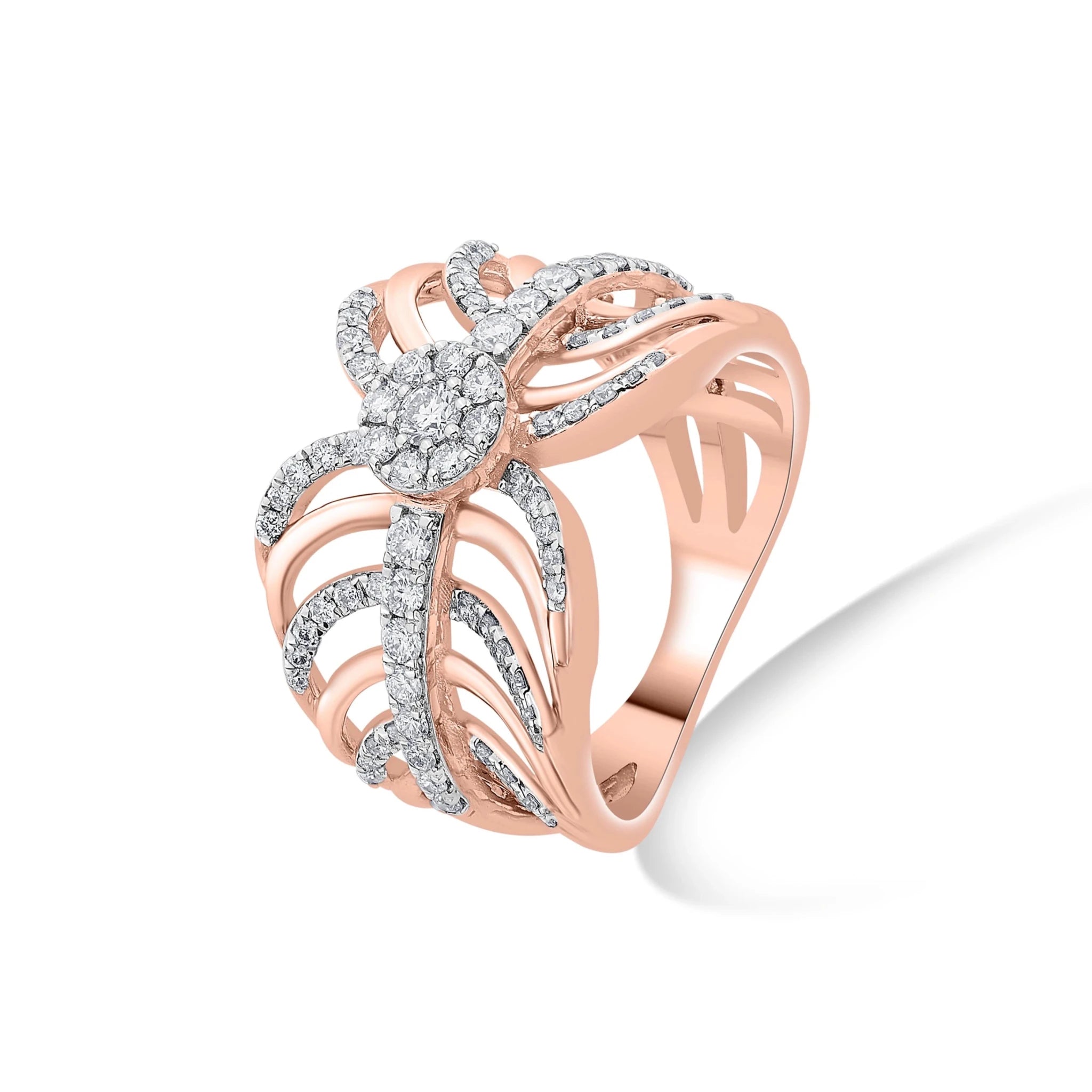 Enchante Diamond Butterfly Wings Statement Ring - Zen Diamond India