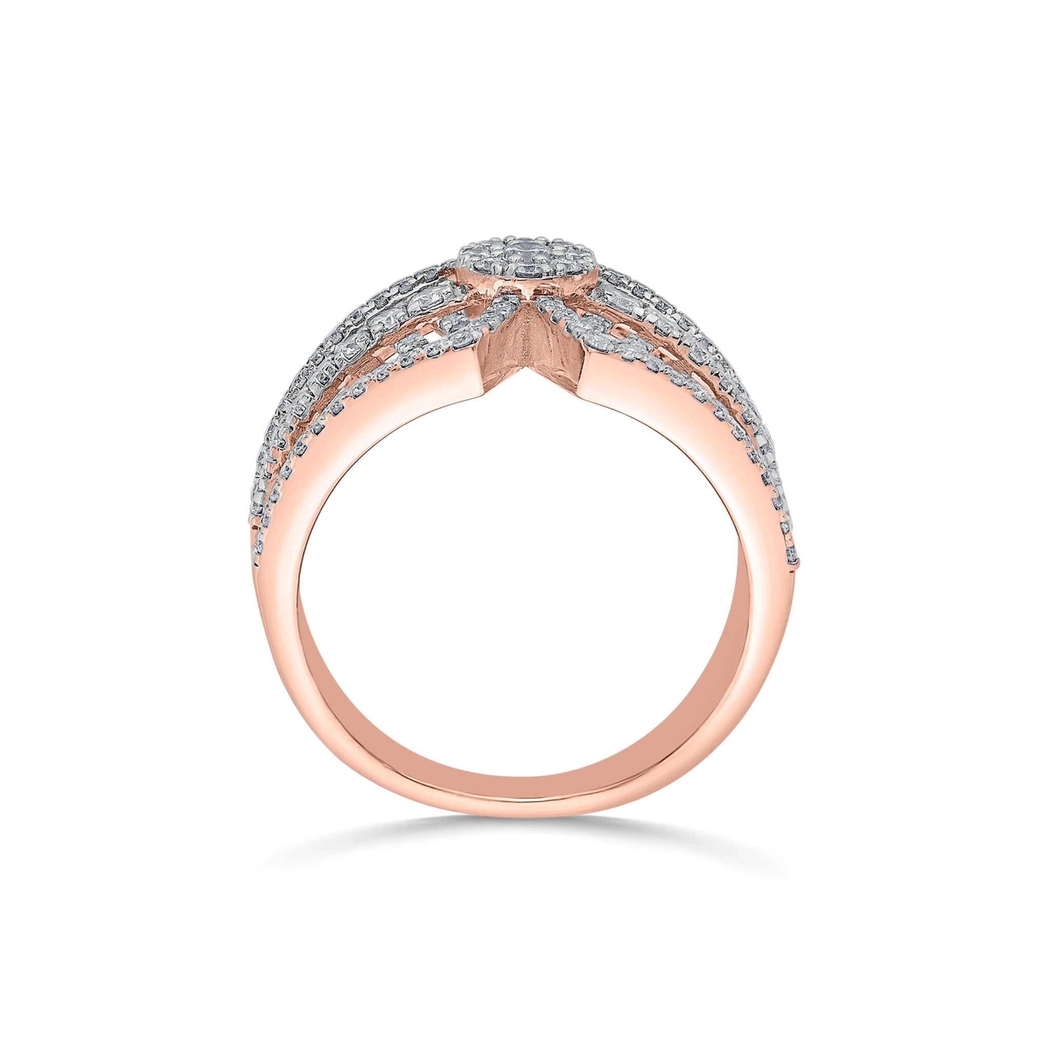 Enchante Royal Diamond Feather Statement - Zen Diamond India