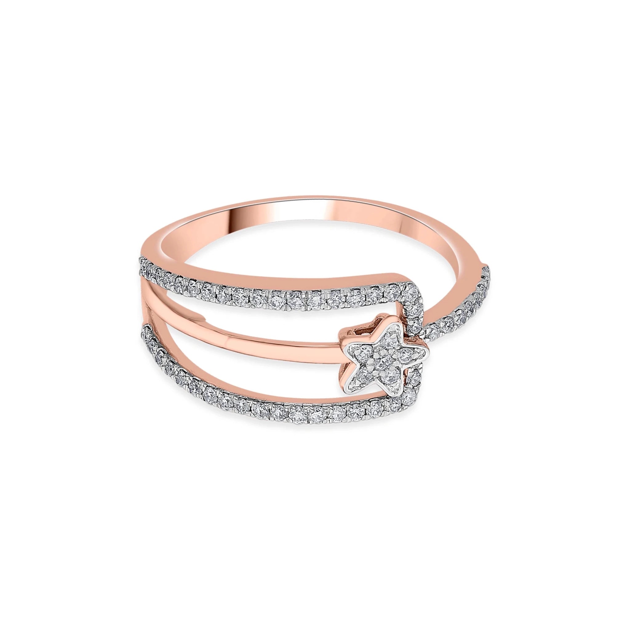 Sassy Starlit Grace Diamond Ring - Zen Diamond India