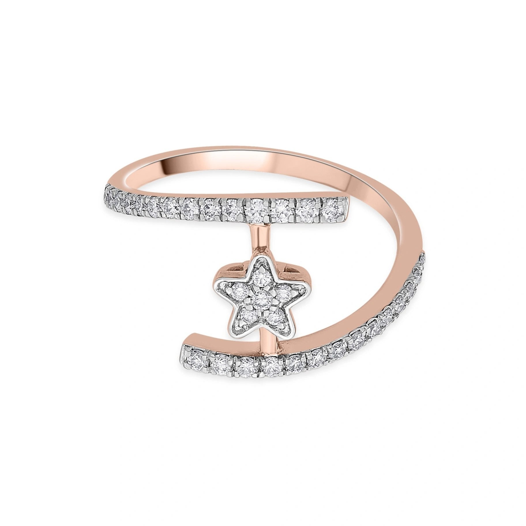Sassy Shooting Star Diamond Ring