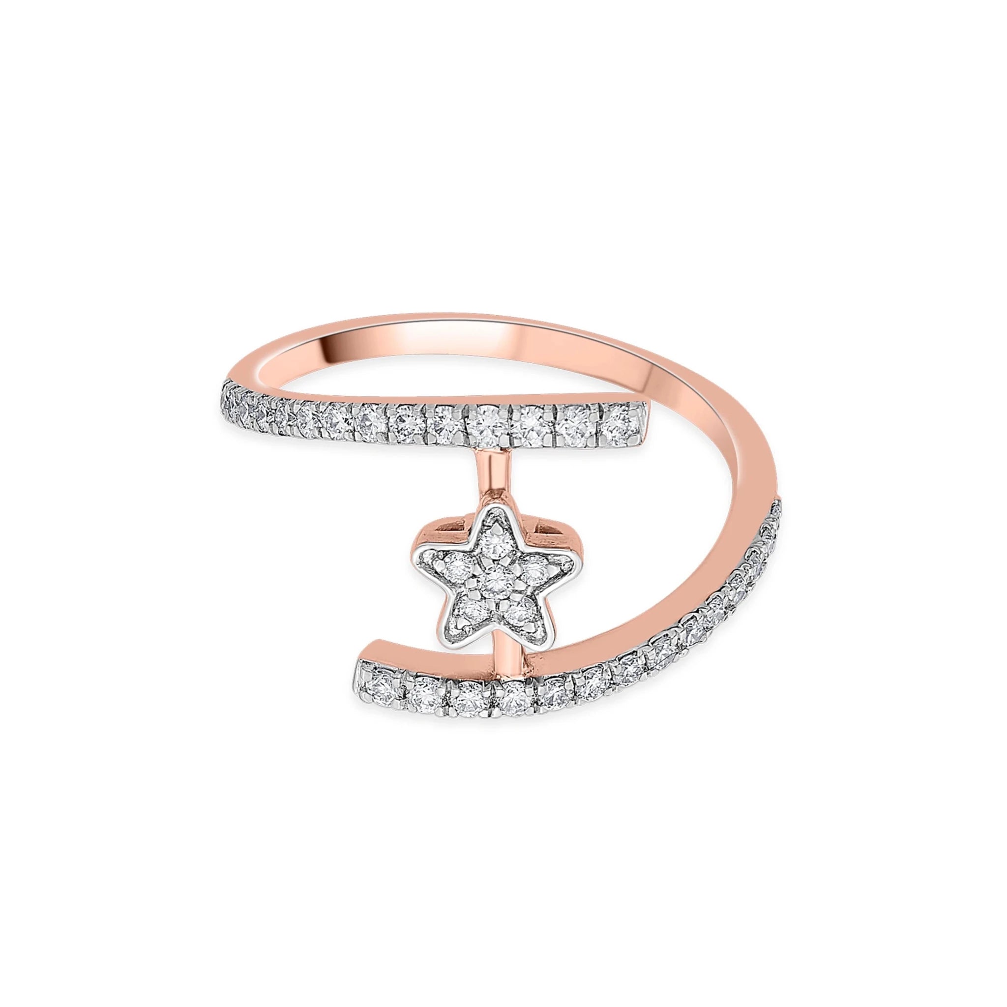 Sassy Shooting Star Diamond Ring - Zen Diamond India