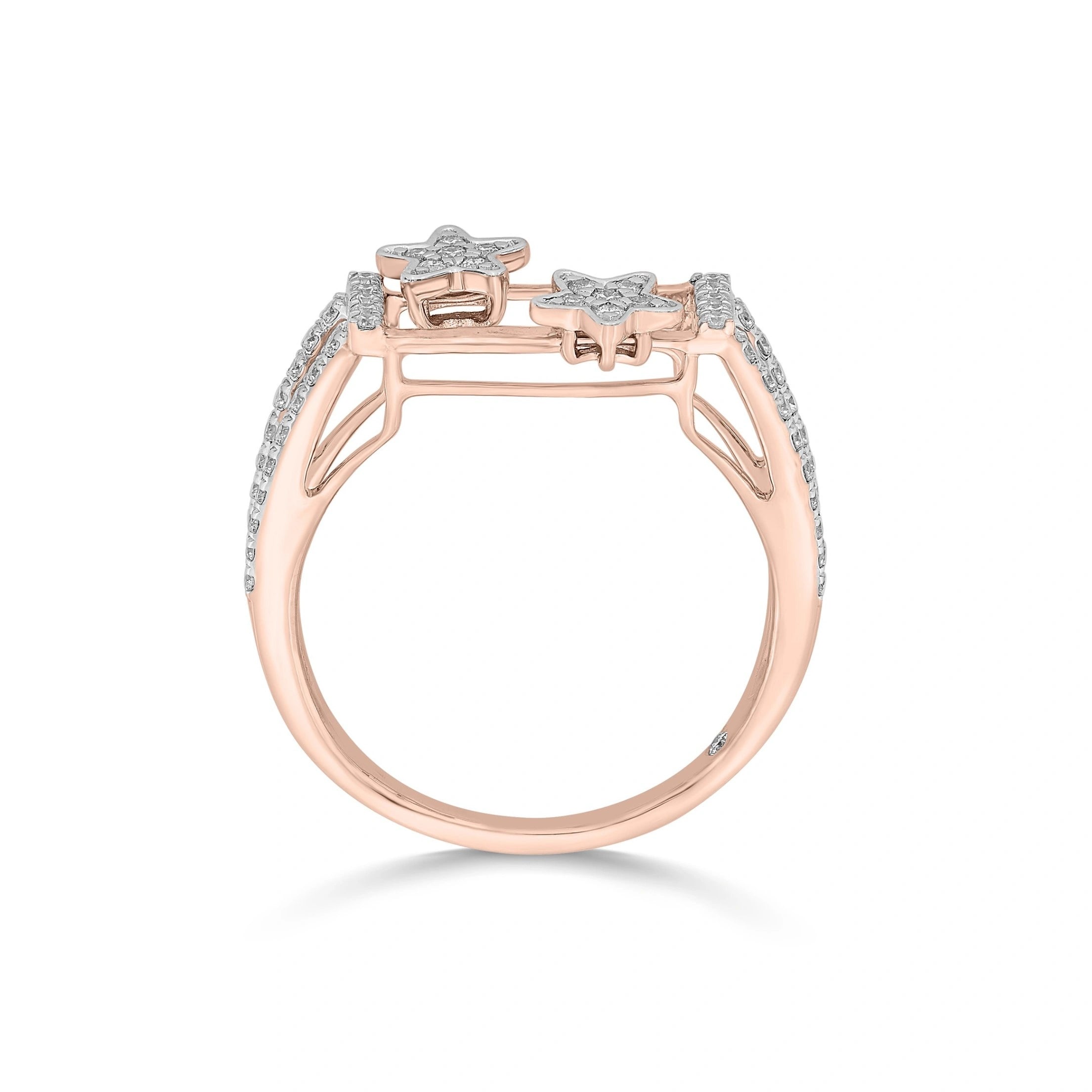 Sassy Twin Starlight Diamond Ring