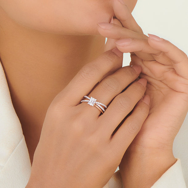 Regal Radiance Crossover Ring